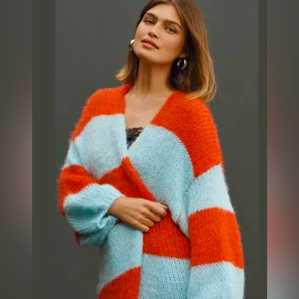 Anthropologie Striped Sweater/Cardigan